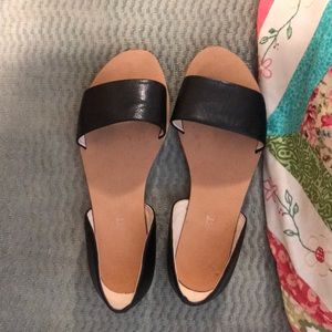 Nine West Black Peep Toe Sandal